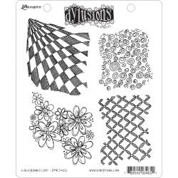 222433 Dyan Reaveley's Dylusions Cling Stamp Background Love