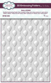 EF3D-054 Creative Expressions Sue Wilson 3D Embossing Folder Balloons