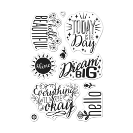 620575 Hero Arts Clear Stamps 4"X6" Affirmation Messages