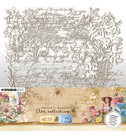 JMA-WAF-ACS06 Jenine's Acetate Sheets White & brown Wild & Free nr.06