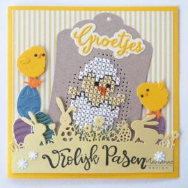 CR1497 Marianne Design Craftables Cross stitch Easter egg