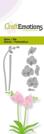 115633/0231 CraftEmotions Die - orchidee met lange steel 3D Card