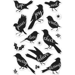 HA-CM181 Hero Arts Clear Stamps Color Bird Words 4"X6"