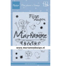 MZ1905 Marianne Design Clear stamp Marjoleine's Sneeuwman
