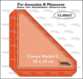 CLJP657 Crealies Journalzz & Pl Pocket Corner L