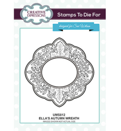 UMS812 To Die For Stamp Ella's Autumn Wreath