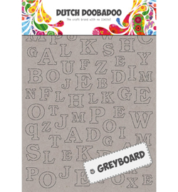 492.500.005 Dutch DooBaDoo Greyboard Alphabet