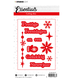 SL-ES-CD117 StudioLight Cutting Die Christmas Prettige Feestdagen NL 2 Essentials nr.117