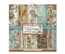 SBBL64 Stamperia Sea World 12x12 Inch Paper Pack