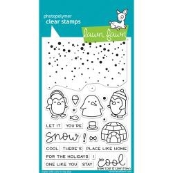 LF1226 Lawn Fawn Clear Stamps Snow Cool