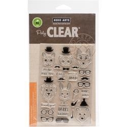 HA-CL952 Hero Arts Clear Stamps Hipster Animals