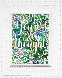 CED4453 Creative Expressions All in one craft die You're never more than a thought away
