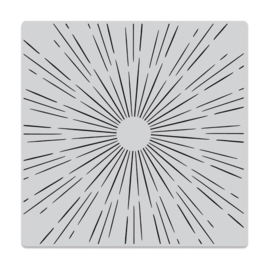 656296 Hero Arts Cling Stamps Sun Ray Bold Prints 6"X6"