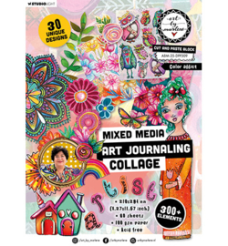 ABM-25-DPP309 Art by Marlene ABM Collage Paper Pad Cut and paste book - Color addict Art by Marlene nr.309