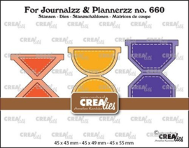 CLJP660 Crealies For Journalzz & Plannerzz tabs set A