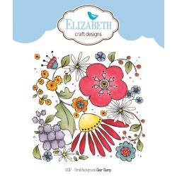 CS087 Elizabeth Craft Clear Stamps Floral Background