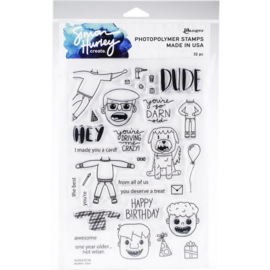 HUR67238 Simon Hurley Cling Stamps  Dudes Too!
