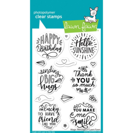LF2508 Lawn Fawn Clear Stamps Magic Messages  4"X6"
