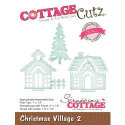 540415 CottageCutz Elites Die Christmas Village 2 1.8" To 2"