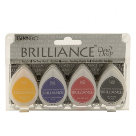 BD-100-001 Brilliance dew drop ink pad x4 set basics