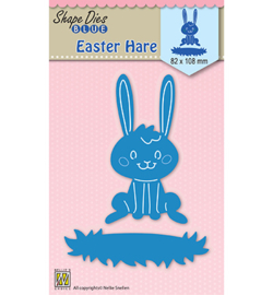 SDB027  Nellie's Choice Shape Dies Easter Hare