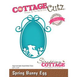 CCE499 CottageCutz Elites Die Spring Bunny Egg 2.9"X3.5"