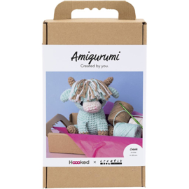 977864 Creativ Company Amigurumi hobbyset, Koe, beige, mint