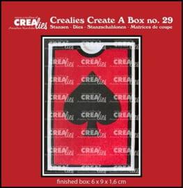 CCAB29 Crealies Create A Box Speelkaartendoosje