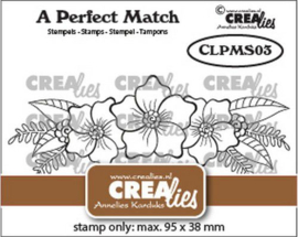 115634/6203 Crealies A perfect match stamps Bloemen B CLPMS03