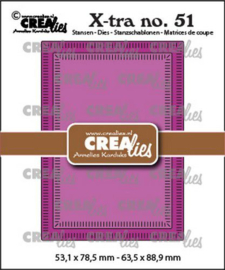 115634/0871 Crealies Xtra no. 51 ATC kleine Streepjes CLXtra51