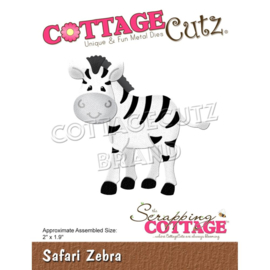CC851 CottageCutz Dies Safari Zebra 2"X1.9"