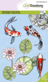 130501/1357 CraftEmotions clearstamps A6 - Koi GB Dimensional stamp