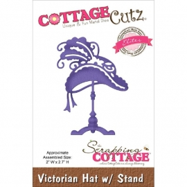 423164 CottageCutz Elites Die Victorian Hat W/Stand, 2"X2.7"