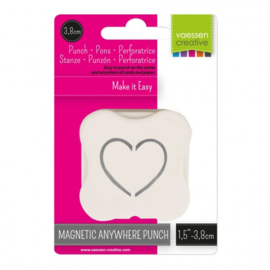 21450-005 Vaessen Creative magnetische pons pop up hart 38mm