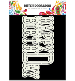 470.713.656 Dutch DooBaDoo Card Art Happy Birthday