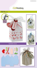 115633/1510 CraftEmotions Die - Sweets box Card A5 box