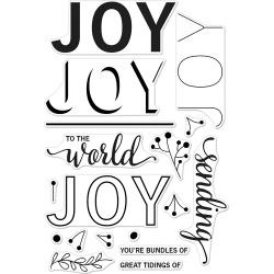 HA-CM186 Hero Arts Clear Stamps Color Layering Joy Message 4"X6"