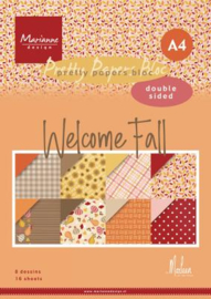 PK9185 Marianne design pretty paper bloc Welcome fall