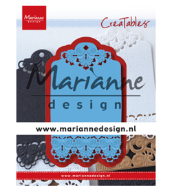 LR0616 Marianne Design Cutting & embossing Brocante label