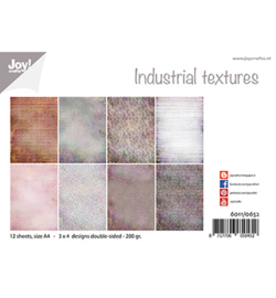 6011/0652 Papierset Design Industrieel texturen