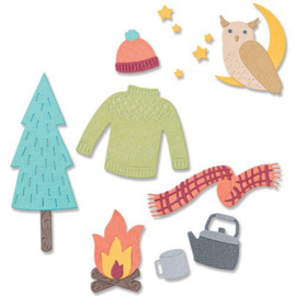 665943 Sizzix Thinlits Die Set Cozy Woodland Jennifer Ogborn