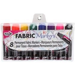 133929 Tulip Mini Fat Fabric Markers Assorted 8/Pkg