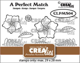 115634/6204 Crealies A perfect match stamps Bloemen boeket B CLPMS04