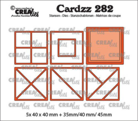 CLCZ282 Crealies Cardzz Elements Vierkanten