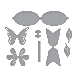 S5-501 Spellbinders Create a Flutter & Flower Bow Etched Dies