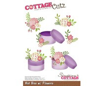 CC-455 Scrapping Cottage Hat Box with Flowers