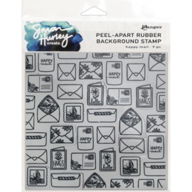 HUR67 75516 Simon Hurley create. Cling Stamps  Happy Mail 6"X6"