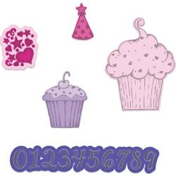 584594 Heartfelt Creations Cut & Emboss Dies Sprinkled Confetti Cupcakes .75" To 5.5"