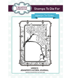 UMS815 To Die For Stamp Jennifer's Acorn Journal