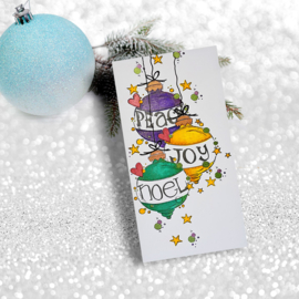 PD8082 Polkadoodles Heartfelt & Joy Christmas Text Clear Stamps
